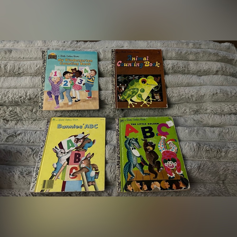 Bundle of 4 ABC & Counting A Little Golden Books